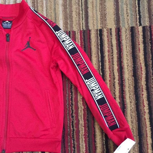 Graphic Jordan Kids Red Jumpman Jacket Boys Size L - Picture 4 of 6